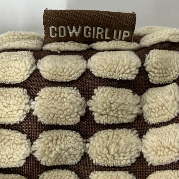 Cowgirl Up Reversible Women's  Size L Vest Full Zip Pockets Ivory and Brown - Picture 6 of 10